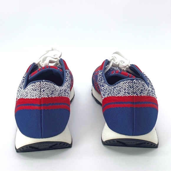 Prada Men's Milano Jacquard-knit Low-top Sneakers - Picture 3 of 10